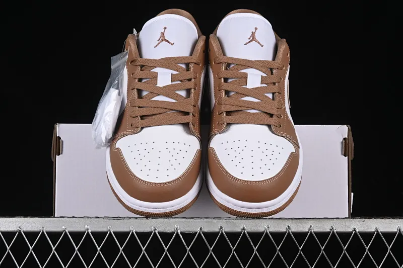 All categories Air Jordan Jordan series basketball shoes Air Jordan 1 Low Air Jordan 1 Low AJ1 Joe 1 white brown low-top cultural casual sneakers DC0774-202
